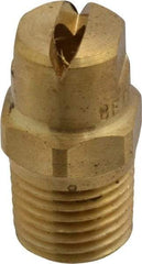 Bete Fog Nozzle - 1/4" Pipe, 90° Spray Angle, Brass, Standard Fan Nozzle - Male Connection, 7.91 Gal per min at 100 psi, 0.172" Orifice Diam - All Tool & Supply