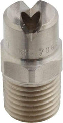 Bete Fog Nozzle - 1/4" Pipe, 65° Spray Angle, Grade 303 Stainless Steel, Standard Fan Nozzle - Male Connection, 11.1 Gal per min at 100 psi, 0.203" Orifice Diam - All Tool & Supply