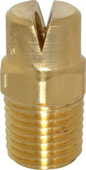 Bete Fog Nozzle - 1/4" Pipe, 120° Spray Angle, Brass, Standard Fan Nozzle - Male Connection, 11.1 Gal per min at 100 psi, 0.203" Orifice Diam - All Tool & Supply