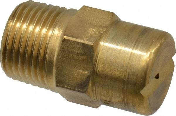 Bete Fog Nozzle - 3/8" Pipe, 30° Spray Angle, Brass, Standard Fan Nozzle - Male Connection, 1.58 Gal per min at 100 psi, 0.08" Orifice Diam - All Tool & Supply