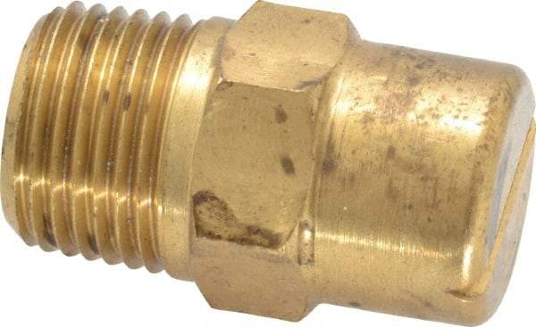 Bete Fog Nozzle - 3/8" Pipe, 90° Spray Angle, Brass, Standard Fan Nozzle - Male Connection, 1.58 Gal per min at 100 psi, 0.08" Orifice Diam - All Tool & Supply