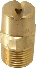 Bete Fog Nozzle - 3/8" Pipe, 30° Spray Angle, Brass, Standard Fan Nozzle - Male Connection, 6.32 Gal per min at 100 psi, 5/32" Orifice Diam - All Tool & Supply