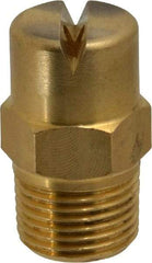 Bete Fog Nozzle - 3/8" Pipe, 90° Spray Angle, Brass, Standard Fan Nozzle - Male Connection, 6.32 Gal per min at 100 psi, 5/32" Orifice Diam - All Tool & Supply