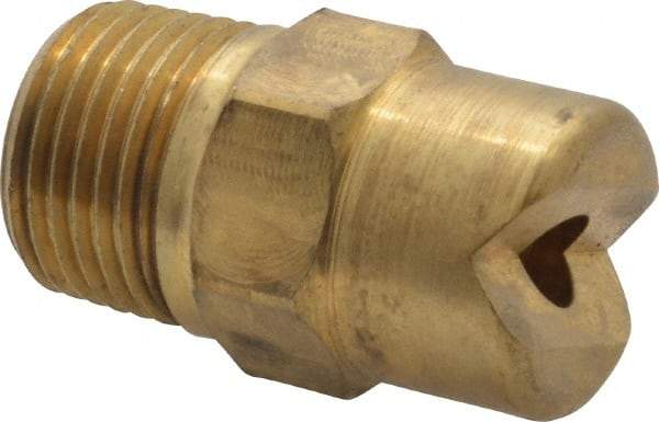 Bete Fog Nozzle - 3/8" Pipe, 30° Spray Angle, Brass, Standard Fan Nozzle - Male Connection, 11.1 Gal per min at 100 psi, 0.203" Orifice Diam - All Tool & Supply