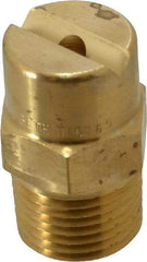 Bete Fog Nozzle - 1/2" Pipe, 65° Spray Angle, Brass, Standard Fan Nozzle - Male Connection, 9.49 Gal per min at 100 psi, 0.186" Orifice Diam - All Tool & Supply