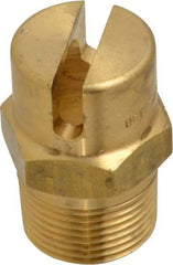 Bete Fog Nozzle - 3/4" Pipe, 120° Spray Angle, Brass, Standard Fan Nozzle - Male Connection, 63.2 Gal per min at 100 psi, 1/2" Orifice Diam - All Tool & Supply