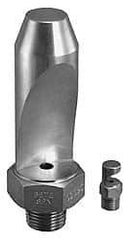 Bete Fog Nozzle - 3/8" Pipe, 50° Spray Angle, Grade 303 Stainless Steel, High Impact - Narrow Fan Nozzle - Male Connection, 15.8 Gal per min at 100 psi, 0.234" Orifice Diam - All Tool & Supply