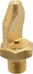 Bete Fog Nozzle - 1/4" Pipe, 50° Spray Angle, Brass, High Impact - Narrow Fan Nozzle - Male Connection, 6.33 Gal per min at 100 psi, 0.141" Orifice Diam - All Tool & Supply