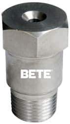 Bete Fog Nozzle - 1/2" Pipe, 90° Spray Angle, Grade 316 Stainless Steel, Full Cone Nozzle - Male Connection, N/R Gal per min at 100 psi, 3/16" Orifice Diam - All Tool & Supply