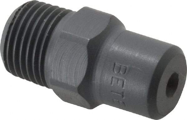 Bete Fog Nozzle - 1/8" Pipe, 60° Spray Angle, PVC, Full Cone Nozzle - Male Connection, 0.38 Gal per min at 100 psi, 0.043" Orifice Diam - All Tool & Supply