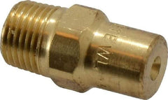 Bete Fog Nozzle - 1/8" Pipe, 60° Spray Angle, Brass, Full Cone Nozzle - Male Connection, 0.38 Gal per min at 100 psi, 0.043" Orifice Diam - All Tool & Supply