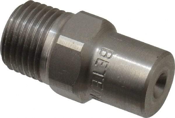 Bete Fog Nozzle - 1/8" Pipe, 60° Spray Angle, Grade 303 Stainless Steel, Full Cone Nozzle - Male Connection, 0.38 Gal per min at 100 psi, 0.043" Orifice Diam - All Tool & Supply