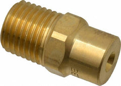 Bete Fog Nozzle - 1/4" Pipe, 60° Spray Angle, Brass, Full Cone Nozzle - Male Connection, 2.31 Gal per min at 100 psi, 0.109" Orifice Diam - All Tool & Supply