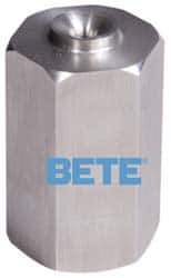 Bete Fog Nozzle - 3/8" Pipe, 60° Spray Angle, Grade 303 Stainless Steel, Full Cone Nozzle - Female Connection, 3.08 Gal per min at 100 psi, 1/8" Orifice Diam - All Tool & Supply