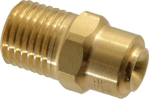 Bete Fog Nozzle - 1/4" Pipe, 120° Spray Angle, Brass, Full Cone Nozzle - Male Connection, 2.31 Gal per min at 100 psi, 0.109" Orifice Diam - All Tool & Supply