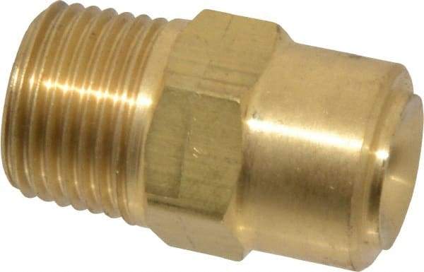 Bete Fog Nozzle - 3/8" Pipe, 120° Spray Angle, Brass, Full Cone Nozzle - Male Connection, 6.15 Gal per min at 100 psi, 3/16" Orifice Diam - All Tool & Supply