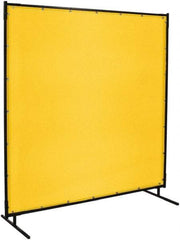 Steiner - 5 Ft. Wide x 4 Ft. High x 3/4 Inch Thick, Coated Vinyl Portable Welding Screen Kit - Yellow - All Tool & Supply