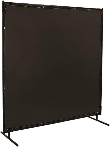 Steiner - 6 Ft. Wide x 6 Ft. High x 3/4 Inch Thick, 14 mil Thick Transparent Vinyl Portable Welding Screen Kit - Gray - All Tool & Supply