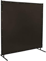 Steiner - 8 Ft. Wide x 6 Ft. High x 3/4 Inch Thick, 14 mil Thick Transparent Vinyl Portable Welding Screen Kit - Gray - All Tool & Supply