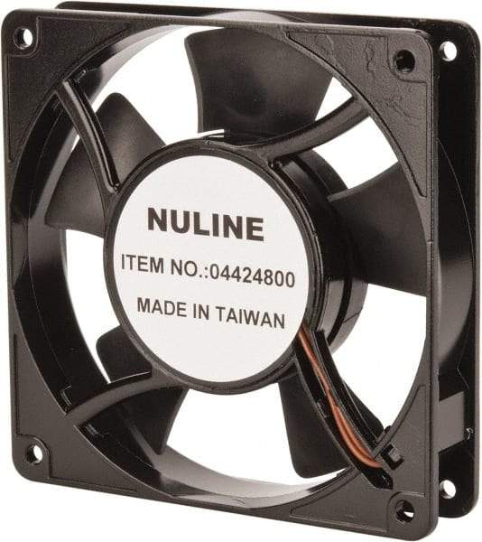 Value Collection - 115 Volts, AC, 81 CFM, Square Tube Axial Fan - 0.15 Amp Rating, 2,600 to 3,600 RPM, 4.7" High x 4.7" Wide x 1" Deep - All Tool & Supply