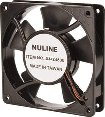 Value Collection - 115 Volts, AC, 81 CFM, Square Tube Axial Fan - 0.15 Amp Rating, 2,600 to 3,600 RPM, 4.7" High x 4.7" Wide x 1" Deep - All Tool & Supply