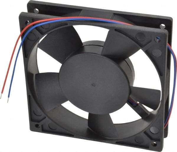 Value Collection - 12 Volts, DC, 88.3 CFM, Square Tube Axial Fan - 0.33 Amp Rating, 2,700 to 3,000 RPM, 4.72" High x 4.72" Wide x 1" Deep - All Tool & Supply