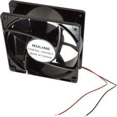 Value Collection - 12 Volts, DC, 145 CFM, Square Tube Axial Fan - 1.1 Amp Rating, 2,600 to 2,900 RPM, 4.7" High x 4.7" Wide x 1-1/2" Deep - All Tool & Supply