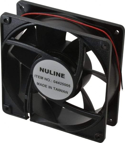 Value Collection - 48 Volts, DC, 145 CFM, Square Tube Axial Fan - 0.4 Amp Rating, 2,600 to 2,900 RPM, 4.7" High x 4.7" Wide x 1-1/2" Deep - All Tool & Supply