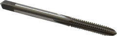 Interstate - #10-24 UNC 4 Flute Bright Finish High Speed Steel Straight Flute Standard Hand Tap - Plug, Right Hand Thread, 2-3/8" OAL, 7/8" Thread Length, H2 Limit, Oversize - Exact Industrial Supply