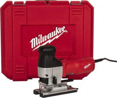 Milwaukee Tool - 6.2 Amp, 500 to 3,000 SPM, 1 Inch Stroke Length, Electric Jigsaw - 120V, 9-1/2 Ft. Cord Length, 45° Cutting Angle - All Tool & Supply