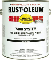 Rust-Oleum - 5 Gal Red Alkyd Primer - 290 to 585 Sq Ft Coverage, 450 gL Content, Direct to Metal, Interior/Exterior - All Tool & Supply