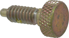 Gibraltar - 1/4-20, 1/2" Thread Length, 0.123" Max Plunger Diam, 1 Lb Init to 4 Lb Final End Force, Knob Handle Plunger - Knurled Knob, 0.79" Body Length, 1/2" Length Under Head/Shoulder, 1/8" Plunger Projection - All Tool & Supply