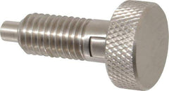 Gibraltar - 1/2-13, 0.65" Thread Length, 1/4 to 1/4" Max Plunger Diam, 0.5 Lb Init to 4 Lb Final End Force, Locking Knob Handle Plunger - Knurled Knob, 0.9" Length Under Head/Shoulder, 1/4" Plunger Projection - All Tool & Supply