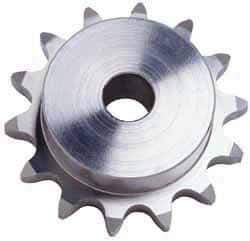 U.S. Tsubaki - 19 Teeth, 5/8" Chain Pitch, Chain Size 50, Plain Bore Sprocket - 5/8" Bore Diam, 3.798" Pitch Diam, 4.12" Outside Diam - All Tool & Supply