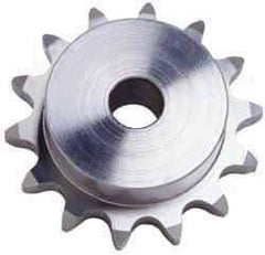 U.S. Tsubaki - 16 Teeth, 3/8" Chain Pitch, Chain Size 35, Plain Bore Sprocket - 1/2" Bore Diam, 1.922" Pitch Diam, 2.11" Outside Diam - All Tool & Supply