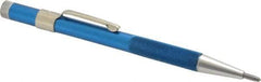 Made in USA - 5-1/2" OAL Nonretractable Pocket Scriber - Aluminum with Diamond Point - All Tool & Supply