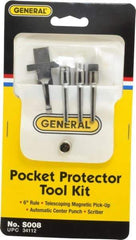 General - 4 Piece Pocket Tool Set - Steel - All Tool & Supply