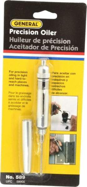 General - Spout, Precision-Needle Oiler - 2-1/4" Long Needle, Aluminum Body - All Tool & Supply