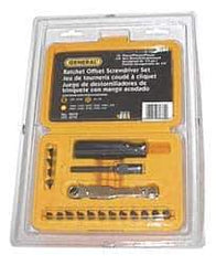 General - 19 Piece, Screwdriver Mini-Ratchet Bit Kit - #1 & #2 Phillips, 0.05 to 1/4" Hex - All Tool & Supply