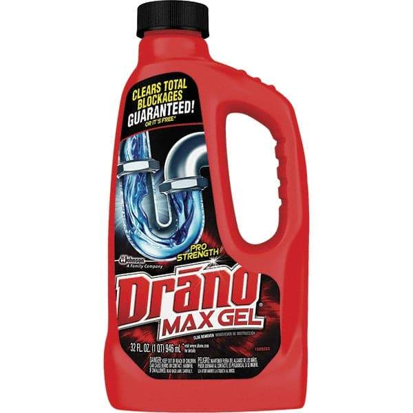 Drano - 32 oz Gel Drain Cleaner - Unscented, Bottle - All Tool & Supply