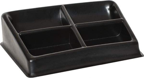 Bayhead Products - 8-1/2" Wide x 3" High x 8-1/2" Deep, Small Parts Assembly Tray - Plastic Frame, 4 Compartments, 4-1/2" Wide x 3" Deep Bin - All Tool & Supply