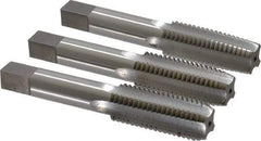 Interstate - 11/16-11 UNS, 4 Flute, Bottoming, Plug & Taper, Bright Finish, High Speed Steel Tap Set - Right Hand Cut, 4-1/32" OAL, 1-13/16" Thread Length - All Tool & Supply