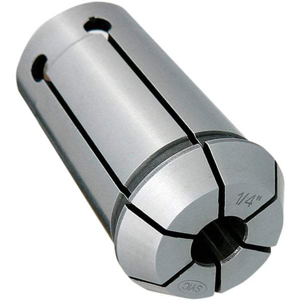 Techniks - SYOZ20/EOC12 6mm Single Angle Collet - 0.0004" TIR, 1.34" OAL, 0.78" Overall Diam - Exact Industrial Supply