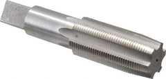 Interstate - 1-3/8 - 12 UNF 3B 6 Flute Bright Finish High Speed Steel Straight Flute Standard Hand Tap - Taper, Right Hand Thread, 6-1/16" OAL, 3" Thread Length, H4 Limit, Oversize - Exact Industrial Supply