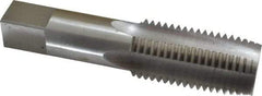 Interstate - 1-1/2 - 6 UNC 3B 4 Flute Bright Finish High Speed Steel Straight Flute Standard Hand Tap - Plug, Right Hand Thread, 6-3/8" OAL, 3" Thread Length, H4 Limit, Oversize - Exact Industrial Supply