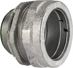 Cooper Crouse-Hinds - 1-1/2" Trade, Malleable Iron Compression Straight Rigid/Intermediate (IMC) Conduit Connector - Insulated - All Tool & Supply