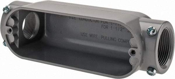 Cooper Crouse-Hinds - 1 Gang, (2) 1-1/4" Knockouts, Aluminum Rectangle Outlet Body - 8.45" Overall Height x 2.49" Overall Width x 2.73" Overall Depth - All Tool & Supply