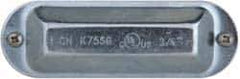 Cooper Crouse-Hinds - 3/4" Trade, Steel Conduit Body Cover Plate - Use with Form 5 Conduit Bodies - All Tool & Supply