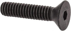 Value Collection - #12-24 UNC Hex Socket Drive, 82° Flat Screw - Alloy Steel, Black Oxide Finish, Fully Threaded, 1" OAL - All Tool & Supply