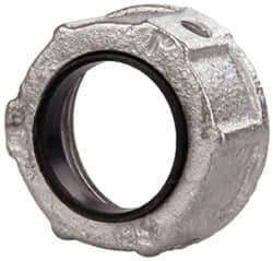 Cooper Crouse-Hinds - 1" Trade, Malleable Iron Threaded Rigid/Intermediate (IMC) Conduit Bushing - Partially Insulated - All Tool & Supply